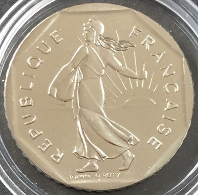 NE-2F-1989-Semeuse-FDC-(1) - Philatélie 50 - 2 Francs 1989 Semeuse FDC du coffret fleurs de coins