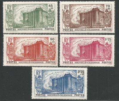 NLLECAL175/179** - Philatelie 50 - Timbres de Nouvelle Calédonie N° 175 à 179