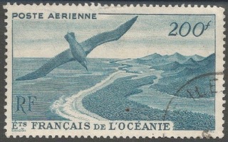 OCEPA28obl - Philatélie - Timbre d'océanie avant indépendance N° Yvert et Tellier PA 28 - Timbres de colonies françaises