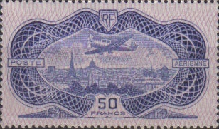 PA15 - Philatélie 50 - timbre de France Poste Aérienne N° Yvert et Tellier 15
