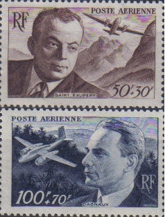 PA21-22 - Philatélie 50 - timbre de France Poste Aérienne N° Yvert et Tellier 21 et 22
