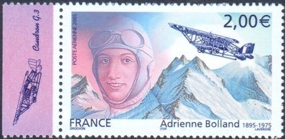 PA68a, Philatélie 50, Poste aérienne avec vignette , 2005, Adrienne Bolland