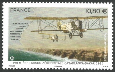 PA99 - Philatélie 50 - Timbre de France Poste Aérienne N°99 - Première liaison aéropostale Casablanca-Dakar