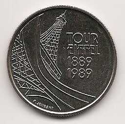 Pièce5francs772 - Philatélie - Pièce de monnaie 5 francs centenaire tour eiffel N°772 - Pièces de monnaie de collection