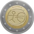 Pièce 2 € Slovénie 2009 EMU - pièce commémorative 2 € de Slovénie