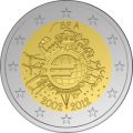 pièce 2€ BELG 10ème anniversaire 2012