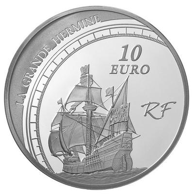 Pièce J. CARTIER - 2 - Philatélie 50 - pièce de monnaie de 10 € Jacques CARTIER émise en 2011 - pièces de monnaies de collection - Monaies de Paris
