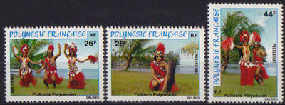 Timbres de Polynésie française N° Yvert et Tellier 165 à 167 - Philatélie 50 - Timbres de collection de Polynésie française au détail