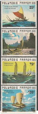 POLY111-114 - Philatélie - Timbres de Polynésie N° Yvert et Tellier 111 à 114 - Timbres de collection