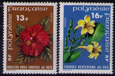 Timbres de Polynésie française N° Yvert et Tellier 119 à 120 - Philatélie 50 - Timbres de collection de Polynésie française au détail