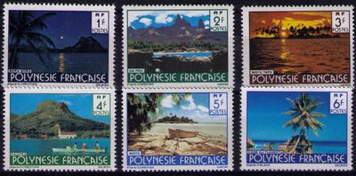 Timbres de Polynésie française N° Yvert et Tellier 132 à 137 - Philatélie 50 - Timbres de collection de Polynésie française au détail