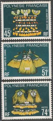 POLY138-140 - Philatélie - Timbres de Polynésie N° Yvert et Tellier 138 à 140 - Timbres de collection