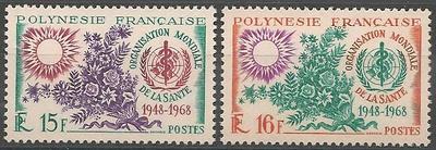 POLY60-61 - Philatélie - Timbres de Polynésie N° Yvert et Tellier 60 à 61 - Timbres de collection