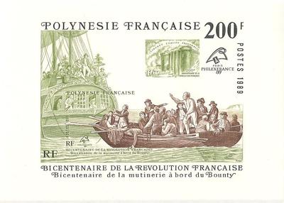 POLYBF15 - Philatélie - Bloc feuillet de Polynésie française N° Yvert et Tellier 15 - Timbres de Polynésie - Timbres de collection