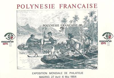 POLYBF9 - Philatélie - Bloc feuillet de Polynésie française N° Yvert et Tellier 9 - Timbres de Polynésie - Timbres de collection