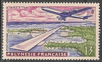 POLYPA5 - Philatélie - Timbre Poste Aérienne de Polynésie française N° Yvert et Tellier 5 - Timbres de collection
