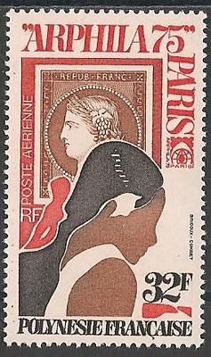 POLYPA92 - Philatélie - Timbre Poste Aérienne de Polynésie française N° Yvert et Tellier 92 - Timbres de collection