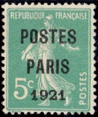 PREO26, Philatélie 50, Timbre de france préoblitéré N°26