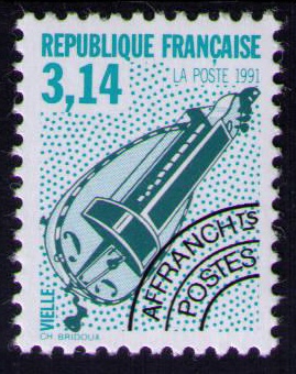 Préo 219a - Philatélie 50 - timbre de France préobiltéré avec variété N° Yvert et Tellier 219a