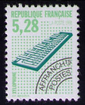 Préo 221a - Philatélie 50 - timbre de France préobiltéré avec variété N° Yvert et Tellier 221a