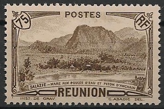 REU138 - Philatélie - Timbres de la Réunion N° Yvert et Tellier 138 charnière - Timbres de colonies françaises