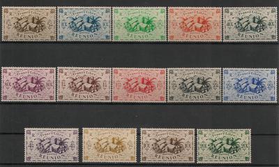 REU233-246 - Philatélie - Timbres de la Réunion N° Yvert et Tellier 233 à 246 charnière - Timbres de colonies françaises