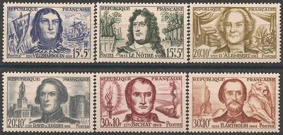 RF1207-1212 - Philatélie - Timbres de France N° Yvert et Tellier 1207 à 1212 - Timbres de collection