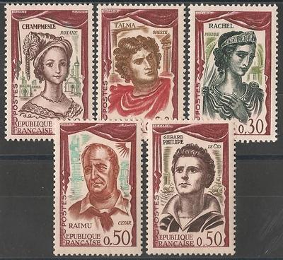 RF1301-1305 - Philatélie - Timbres de France N° Yvert et Tellier 1301 à 1305 - Timbres de collection