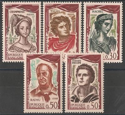 RF1301-1305 - Philatélie - Timbres de France N° Yvert et Tellier 1301 à 1305 - Timbres de collection