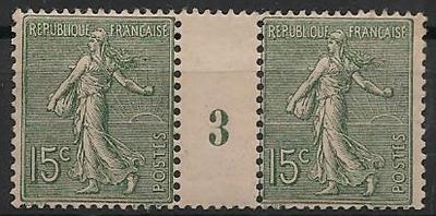 RF130MILLESIME3 - Philatélie - Timbres de France Millésime 3 N° yvert et tellier 130 - Timbres de collection