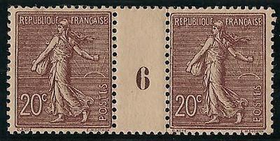 RF131MILLESIME6 - Philatélie - Timbres de France Millésime 6 N° yvert et tellier 131 - Timbres de collection