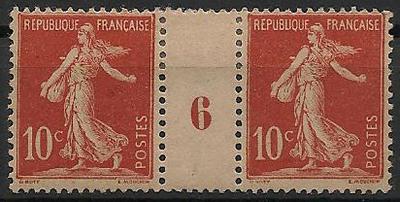 RF134dMILLESIME6 - Philatélie - Timbres de France Millésime 6 N° yvert et tellier 134d - Timbres de collection