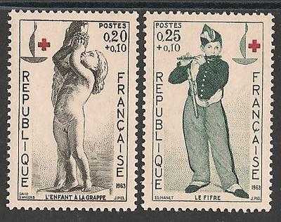 RF1400-1401 - Philatélie - Timbres de France N° Yvert et Tellier 1400 à 1401 - Timbres de collection