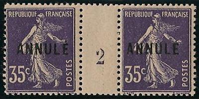 RF142CI.MILLESIME2 - Philatélie - Timbres de France Millésime 2  N° yvert et tellier 142 cours d'instruction - Timbres de collection