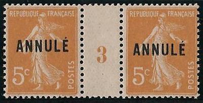 RF158CI.MILLESIME3 - Philatélie - Timbres de France Millésime 3 N° yvert et tellier 158 cours d'instruction - Timbres de collection