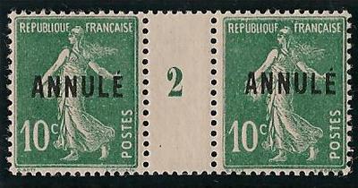 RF159CI.MILLESIME2 - Philatélie - Timbres de France Millésime  N° yvert et tellier 159 cours d'instruction - Timbres de collection