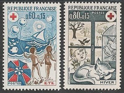 RF1828-1829 - Philatélie - Timbres de France N° Yvert et Tellier 1828 à 1829 - Timbres de collection