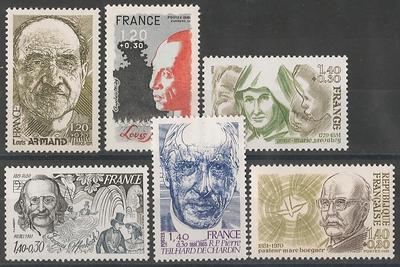 RF2148-2153 - Philatélie - Timbres de France N° Yvert et Tellier 2148 à 2153 - Timbres de collection