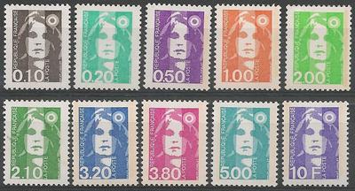 RF2617-2626 - Philatélie - Timbres de France N° Yvert et Tellier 2617 à 2626 - Timbres de collection