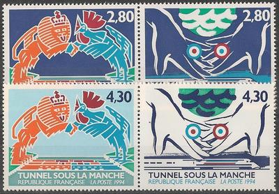 RF2880-2883 - Philatélie - Timbres de France N° Yvert et Tellier 2880 à 2883 - Timbres de collection