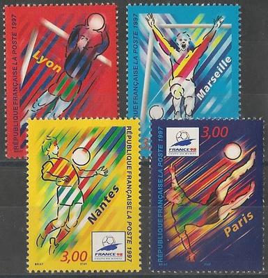 RF3074-3077 - Philatélie - Timbres de France N° Yvert et Tellier 3074 à 3077 - Timbres de collection