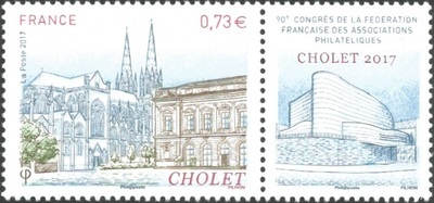 RF5142 - Philatélie 50 - Timbre de France 2017 N° YT 5142 - Cholet
