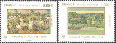 RF5159/60 - Philatélie 50 - Timbre de France 2017 N° YT 5159 et 5160 - 70e anniversaire de l´établissement des relations diplomatiques entre la France et les Philippines