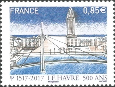 RF5166 - Philatélie 50 - Timbre de France 2017 N° YT 5166 - Le Havre