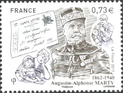 RF5190 - Philatélie 50 - Timbre de France 2017 N° YT 5190 - Augustin-Alphonse Marty