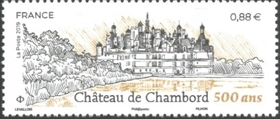 RF5331 - Philatélie 50 - Timbre de France 2019 N° YT 5331 -500e anniversaire de l´édification du Château de Chambord
