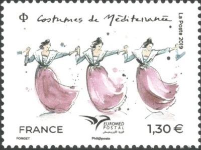 RF5339 - Philatélie 50 - Timbre de France 2019 N° YT 5339 - Costume d´Arlésienne