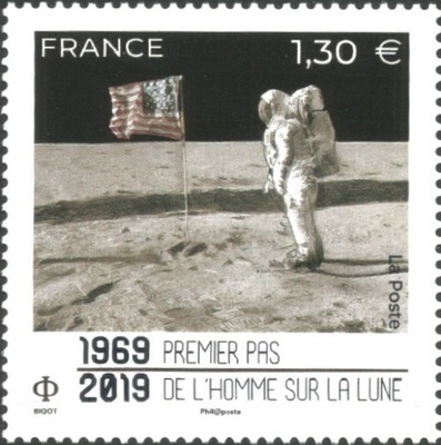 RF5340 - Philatélie 50 - Timbre de France 2019 N° YT 5340 - Buzz Aldrin