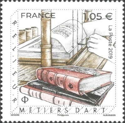 RF5344 - Philatélie 50 - Timbre de France 2019 N° YT 5344 - La Reliure