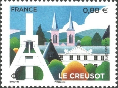 RF5345 - Philatélie 50 - Timbre de France 2019 N° YT 5345 - Le Creusot